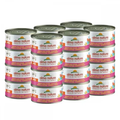 Almo Nature HFC lohi ja kana 24 x 70 g, kuva 1 / 1