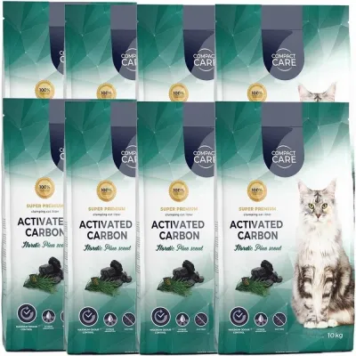 Compact Care Activated Carbon Nordic Pine 8 x 10kg, kuva 1 / 1