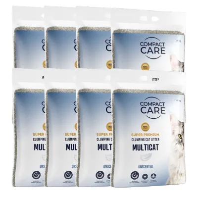 Compact Care Multicat Unscented 8 x 14kg, kuva 1 / 1