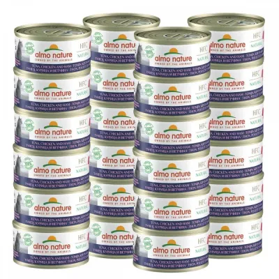 Almo Nature HFC tonnikala, kana, kinkku 24x70 g, kuva 1 / 1