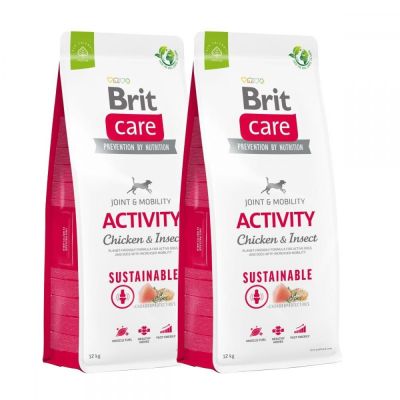 Brit Care Dog Adult Activity Sustainable Chicken & Insect 2x12 kg