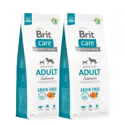 Brit Care Dog Adult Grain Free Salmon 2x12 kg, kuva 1 / 1