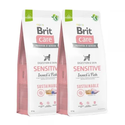 Brit Care Dog Adult Sensitive Sustainable Insect & Fish 2x12 kg, kuva 1 / 1