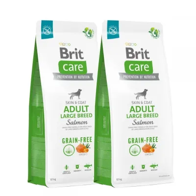 Brit Care Dog Adult Large Breed Grain Free Salmon 2x12 kg, kuva 1 / 1