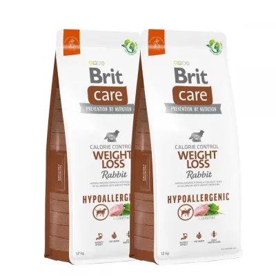 Brit Care Dog Adult Hypoallergenic Weight Loss Rabbit 2x12 kg, kuva 1 / 1
