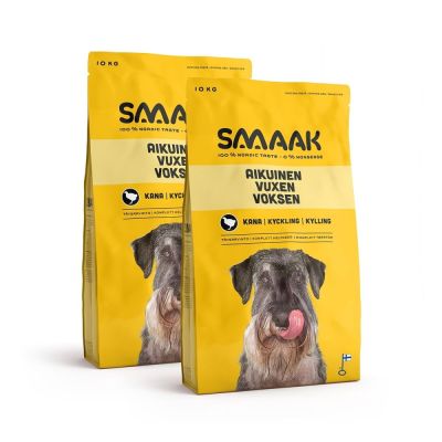 SMAAK kana aikuiselle koiralle 2 x 10 kg