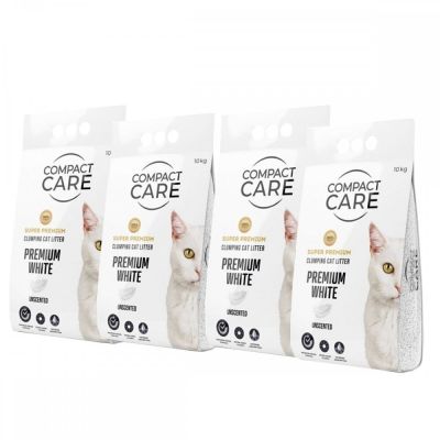 Compact Care Premium White Unscented 4 x 10kg