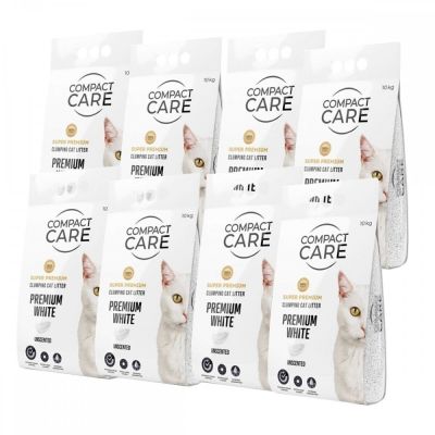Compact Care Premium White Unscented 8 x 10kg
