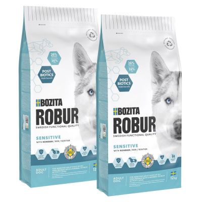 Bozita Robur Adult Sensitive Reindeer 2x12 kg