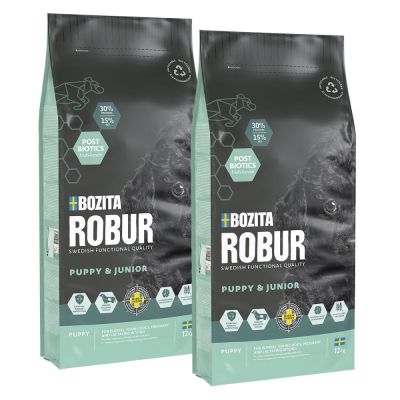 Bozita Robur Puppy & Junior 2x12 kg