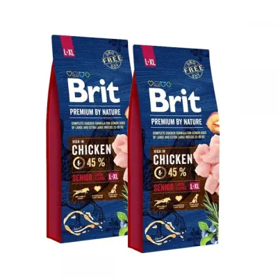 Brit Premium By Nature Senior L-XL 2x15 kg