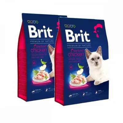 Brit Premium By Nature Sterilized Chicken 2x8 kg, kuva 1 / 1