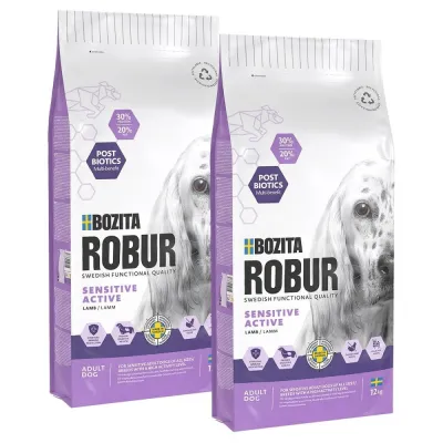 Bozita Robur Sensitive Grain Free Active 2x12 kg, kuva 1 / 1