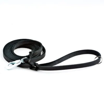 Nahkatalutin Feel Leather Braid, musta (15 mm x 180 cm)