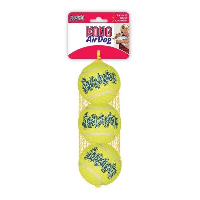 KONG Airdog Squeaker Tennis Ball, 3 kpl (XS)