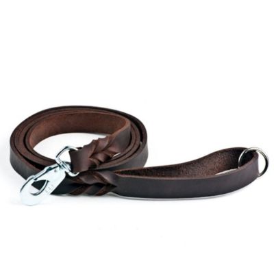 Nahkatalutin Feel Leather Braid, ruskea (18 mm x 180 cm)