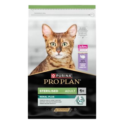 Purina Pro Plan Sterilised Adult 1+ RENAL PLUS kalkkuna (10 kg)
