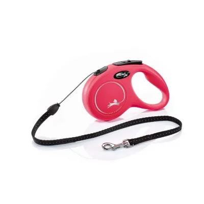 Flexi New Classic Cord S, 5 m / 12 kg (Punainen)