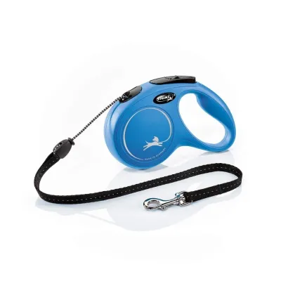 Flexi New Classic Cord M, 5 m / 20 kg (Sininen)