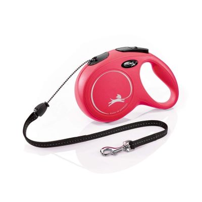Flexi New Classic Cord M, 8 m / 20 kg (Punainen)
