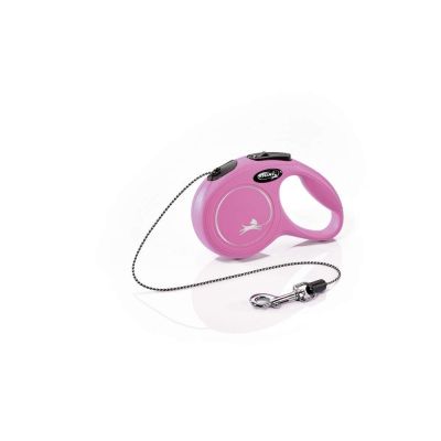 Flexi New Classic Cord XS, 3 m / 8 kg (Pinkki)