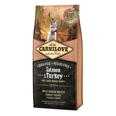 Carnilove Salmon & Turkey Puppy Lrg (12 kg)