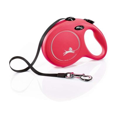 Flexi New Classic Tape L, 8 m / 50 kg (Punainen)