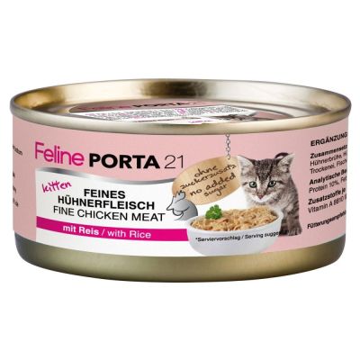 Feline Porta 21 Kitten Kana & Riisi, 90 g (156 g)