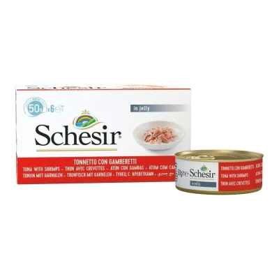 Schesir tonnikala & katkarapu, 6 x 50 g, kuva 1 / 1