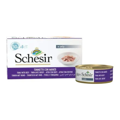 Schesir Tonnikala & nauta hyytelössä 6 x 50 g, kuva 1 / 1