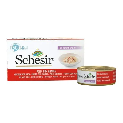 Schesir Chicken & Duck, 6x 50 g, kuva 1 / 1