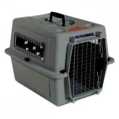 Petmate Sky Kennel kuljetuslaatikko, harmaa (S)
