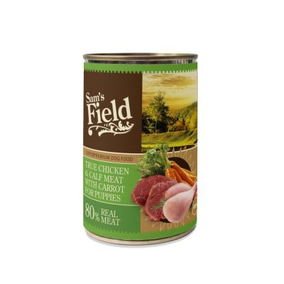 Sam's Field True Puppy Kana & vasikka 400 g