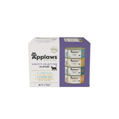 Applaws Kana- & kalalajitelma 12x70g, kuva 1 / 1