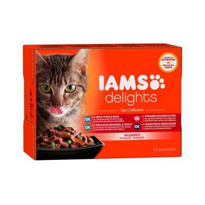 IAMS Delights Gravy Kalalajitelma 12 x 85 g