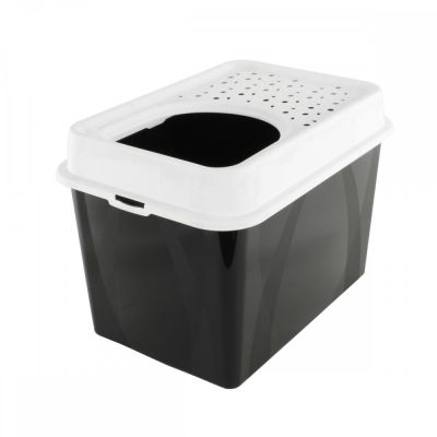 Rotho Kissanvessa MyPet Top Entry, musta