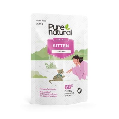 Purenatural Kitten kana & riisi, 100g