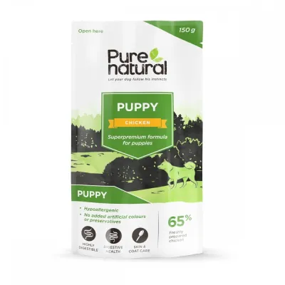 Purenatural Puppy kana & riisi, 150g, kuva 1 / 1