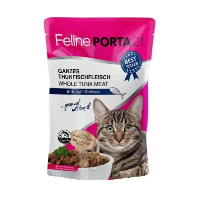 Feline Porta 21 Tonnikala & Katkarapu, 100 g, kuva 1 / 1