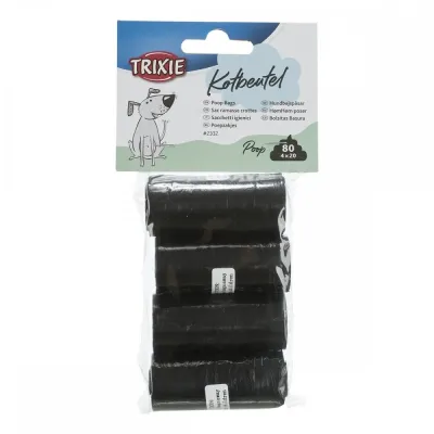 Kakkapussit Trixie Black M, 4x 20 kpl, kuva 1 / 1