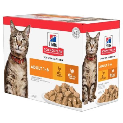 Hill's SP Feline Poultry Multipack 12 x 85 g