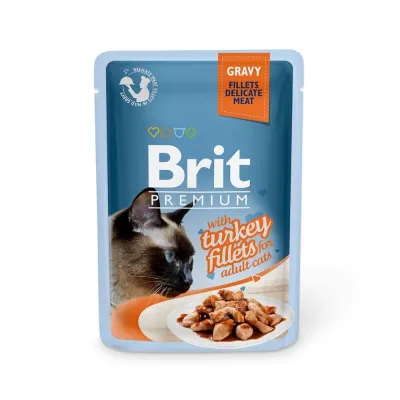 Brit Premium kalkkunapaloja kastikkeessa, 85g, kuva 1 / 1