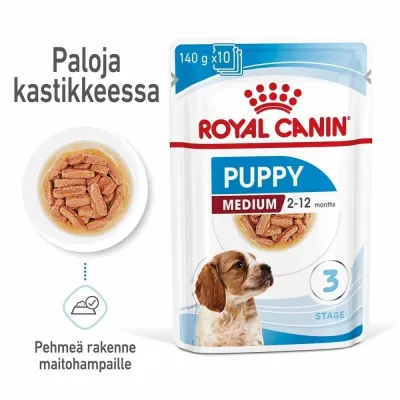 Royal Canin Medium Puppy Wet 10x140g, kuva 1 / 1