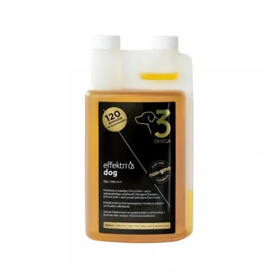 Effektri omega-3-öljy koiralle ja kissalle (1 l)