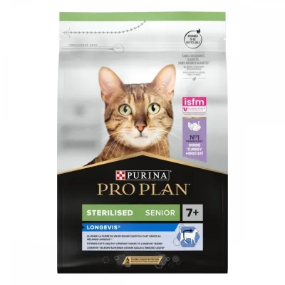 Purina Pro Plan Pro Plan Sterilised Cat 7+ Turkey (3 kg), kuva 1 / 1