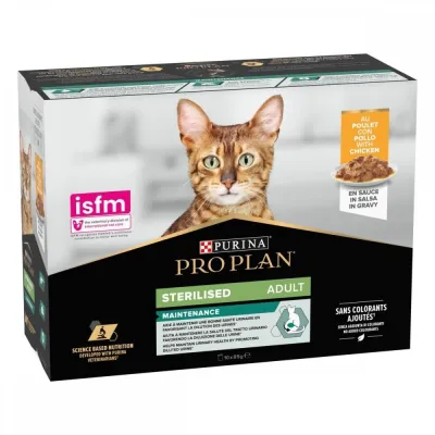 Purina Pro Plan Pro Plan Sterilised Chicken Multipack 10 x 85g, kuva 1 / 1