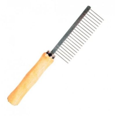 Puuvartinen kampa Ideal Dog, 24 cm