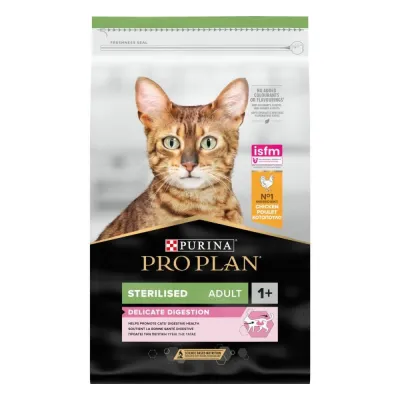 Purina Pro Plan Sterilised Adult 1+ Delicate Digestion kana (10 kg)