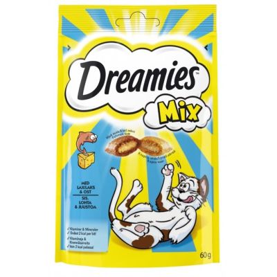 Kissan herkku Dreamies Mix Lohi & Juusto