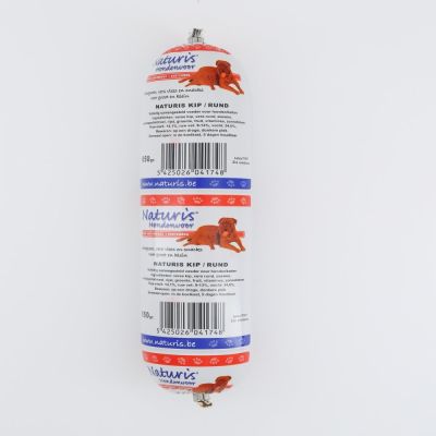 Naturis kana & nauta makkara (650 g)